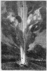 Snäckskal lanserade mot månen - i "Resan från jorden till månen"" av Jules Verne av Unknown artist