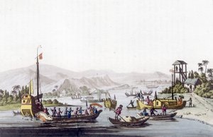 Skickar från Cochinchina. Library of Decorative Arts of Paris i "" Den antika och moderna kostymen"" av Unknown artist
