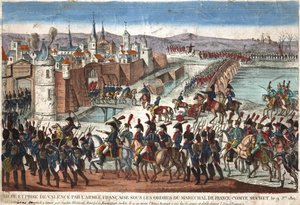 Belägring och tillfångatagande av Valencia av den franska armén under order av marskalken av Frankrike, greve Suchet, den 9 januari av Unknown artist