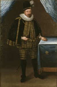 Sigismund III Vasa, kung av Polen - Porträtt av Sigismund III Vasa, kung av Polen (1566-1632), Anonym Olja på duk av Unknown artist