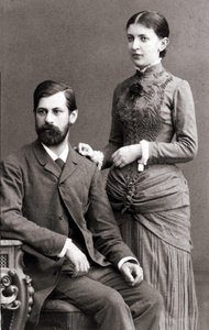 Sigmund Freud och hans fru Bernays Martha i juni 1885. av Unknown artist