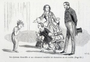 Sophie wet - i "The misfortunes of Sophie"" av grevinnan av Ségur, Hachette av Unknown artist