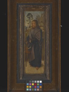 St. James (Pilgrimen) (olja på trä) av Unknown artist