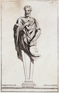 Staty av Sokrates av Unknown artist
