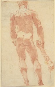 Stående Hercules från baksidan av Unknown