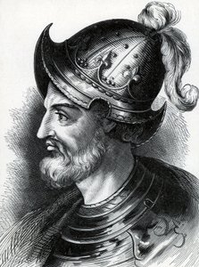 Stefan av Blois (Stefan av England, ca 1097-1154), ca 1900 (gravyr) av Unknown artist