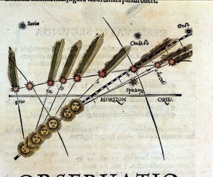 Studie om kometer - i Astronomicon caesarum, avhandling från 1500-talet. av Unknown artist