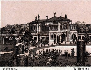 Stuttgart, Tyskland: utsikt över Wilhelma. i "" Världen illustrerar 168 vyer"" Odaterat (slutet av 1800-talet) av Unknown artist