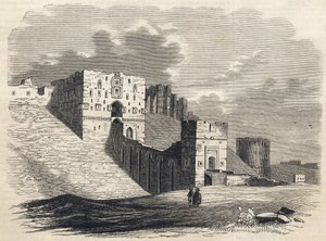 Syrien: staden Aleppo på 1800-talet - Citadellet - Aleppo i Syrien - 1864 av Unknown artist