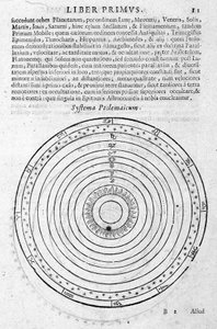 System of Ptolemaios - i "Ephemeride 1630-1680"" av Andrea Argoli av Unknown artist