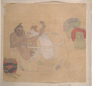 Tartar Officer med Blonde Lady av Unknown Artist