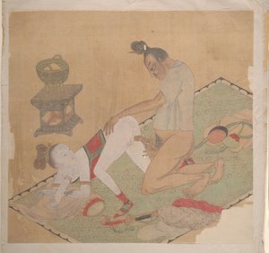 Tartar Officer med Blonde Lady av Unknown Artist