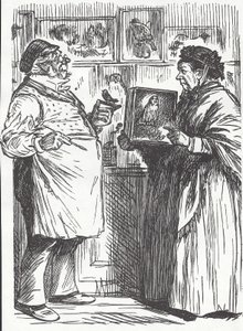 Taxidermist, sent 1800-tal (trästick) av Unknown artist