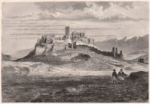Akropolis i Aten under XIX-talet av Unknown