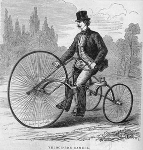 Isaac Samuels amerikanska velociped. 1869 av Unknown artist