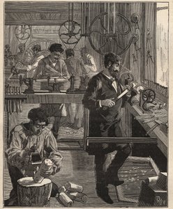 The Art of Tour: Turner Workshop on Wood. Gravyr från 1885 i "" Les arts et metiers illustres"" av Adolphe BITARD. av Unknown artist