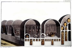 Caracalla-baden i Rom. Gravyr från början av 1800-talet. av Unknown artist