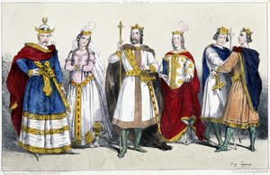 Karolingerna: Karl II kallad den skallige (823-877) och Richilde d