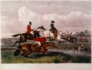 Rävjaktens gravyr av John Frederick Herring (1795-1865) (ec.engl.) Privatsamling från 1800-talet av Unknown artist