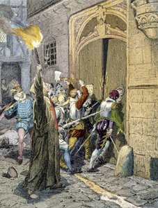 Massakern av Saint Barthelemy (1572) av Unknown artist
