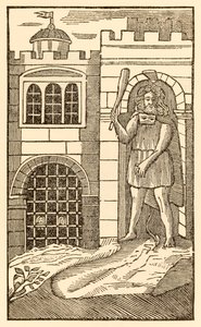 Pilgrimerna nu, för att tillfredsställa köttet från Pilgrimernas framsteg från denna värld, till det som ska komma av John Bunyan (1628-1688) Christian and Hopeful somnar och fångas av jätten o av Unknown