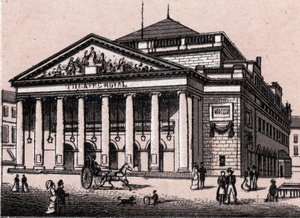 Royal Theatre i Bryssel i Belgien i "Världen illustrerar 168 vyer"" Odaterat (slutet av 1800-talet) av Unknown artist