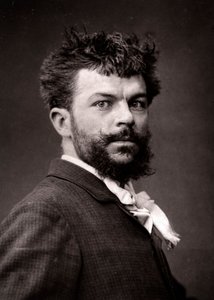 Konstnären Georges Haquette porträtterade med anledning av Salongen i Paris 1883 av Unknown