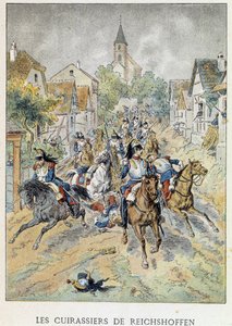 Slagskeppen i Reichshoffen (Froeschwiller Woerth, Froeschwiller-Woerth), 6 augusti av Unknown artist
