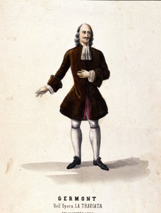 Alfredo Germonts karaktär i "La Traviata" "av Giuseppe Verdi. av Unknown artist