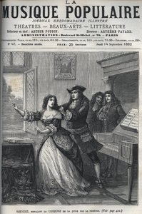 Kompositören George Frederick Handel (Georg Friedrich Handel av Unknown artist