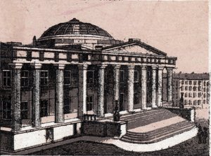 Tullhuset i New York i USA i "Världen illustrerar 168 vyer"" Odaterat (sent 1800-tal) av Unknown artist