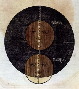 Månförmörkelsen - i "Astronomicon caesarum", behandlad från 1500-talet. av Unknown artist