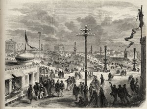 Festen den 15 augusti 1867 på Trocadero i Paris - 1867 års illustra universum av Unknown artist
