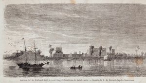 Det tidigare fortet Richard-Toll av Unknown artist
