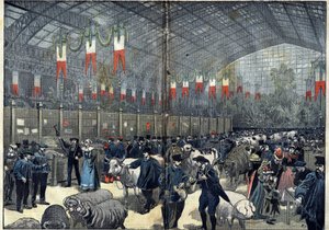 Den allmänna jordbrukstävlingen i Paris - 14 mars av Unknown artist
