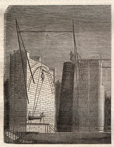 Det stora spegelteleskopet (eller leviathanen) av William Parsons kallat Lord Rosse (1800-1867), från Birr Castle till Parsonstown (Irland) av Unknown artist