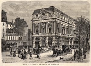 Den nya renässansteatern i Paris 1873. av Unknown artist