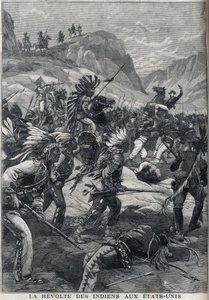 Den röda huden indiska revolten från norra Minnesota i USA 1898. av Unknown artist