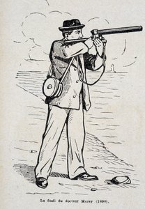 Dr. Etienne Jules (Etienne-Jules) Mareys gevär (1890) av Unknown artist