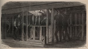 Teatertricks - svälja - gravyr av 1875 av Unknown artist