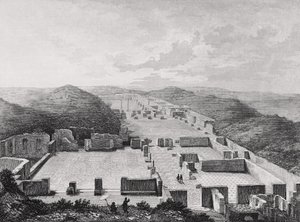 Thermal Baths of Ostia Ancient, Italien 1800-talet. av Unknown artist
