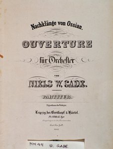 Titelsidan på noterna till Souvenirs D