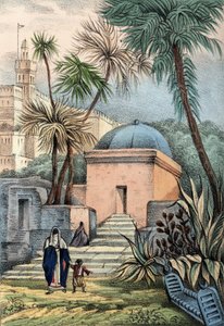 Gravar av de moriska invånarna i Alger på en kyrkogård i Bab-el-Oued av Unknown artist