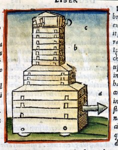 Sköldpadda, tank - i "" De architectura"" av Vitruva från 1630 av Unknown artist