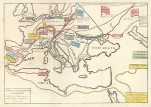 Transmigrationer av barbarstammarna som invaderade det romerska riket av Unknown artist