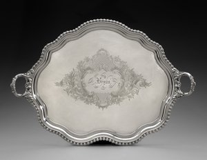 Bricka, c. 1855 (silverplatta) av Unknown artist