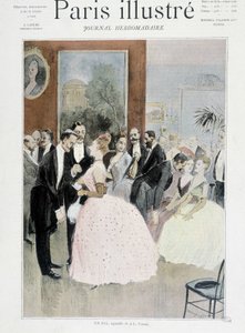 En bal - i "Illustrated Paris"" av Unknown artist