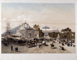 Universell utställning 1855: Industripalatset - Litografi av Unknown artist