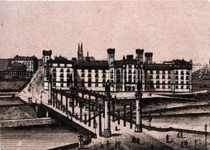 Wien (Wien), Österrike: utsikt över prins Rudolphes arsenal och bron över Augarten. i "" Världen illustrerar 168 vyer"" Odaterat (slutet av 1800-talet) av Unknown artist
