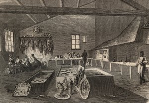 Utsikt över Mr Gueytons galvaniseringsverkstäder. av Unknown artist